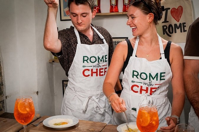 Rome Tipsy Cooking Class: Make Pasta and Mix 3 Spritz Cocktails